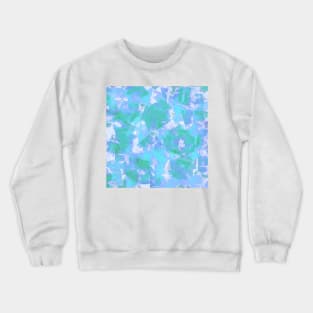 Abstract Swatches in Pastel Blue & Green Crewneck Sweatshirt